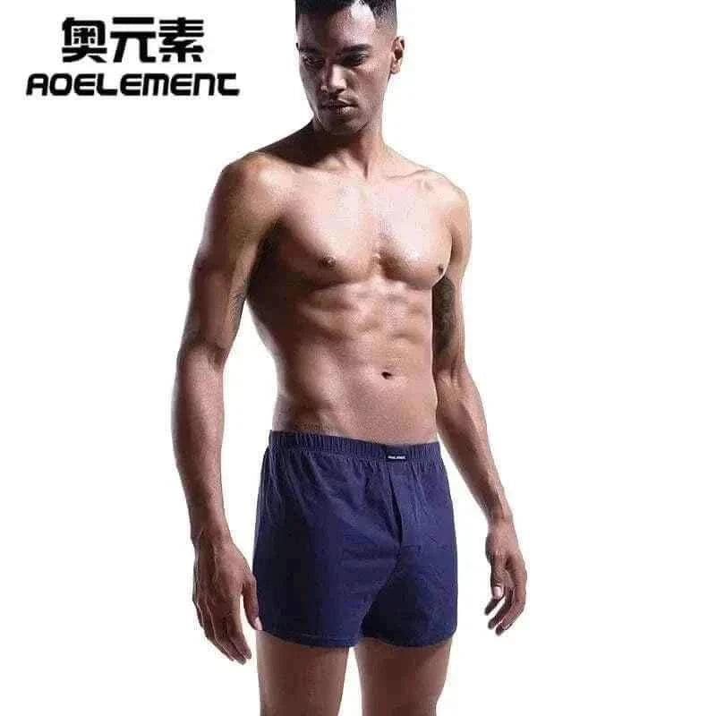 2 PCS BREATHABLE COTTON BOXERS.