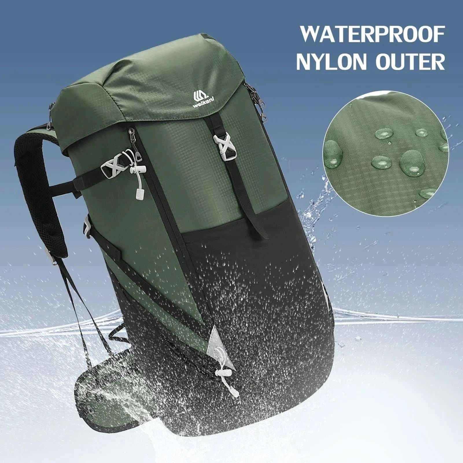 best travel backpack- 50L Waterproof Mountain Backpack.