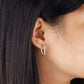 925 Sterling Silver Hoop Earrings for Women Sparkling Cubic Zirconia,925 silver earrings uk