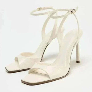 Elegant Ankle Strap High Heels Ladies Square Toe Fashion, Heels