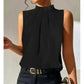 Fashion Off Shoulder Sleeveless Black Office Ladies Tops