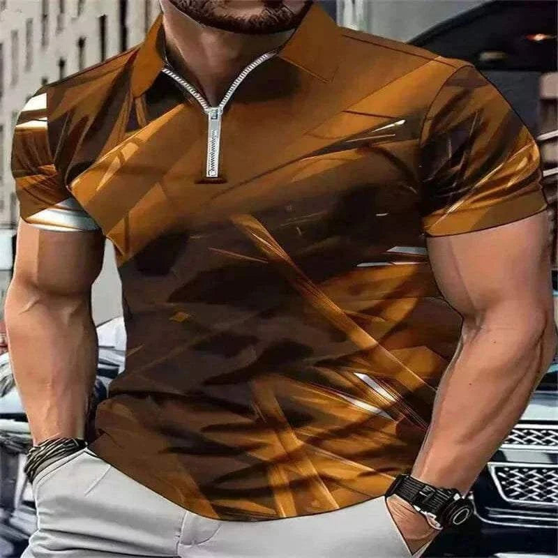 Fashion Tie-dye Men's  Polos T-Shirts.