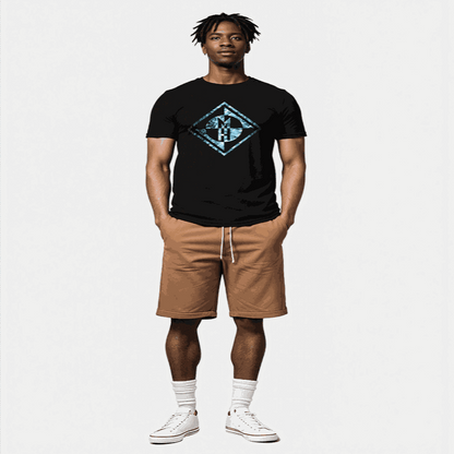 Machine Head Black T Shirts for Men in Cotton Fabric, summer t-shirt for men