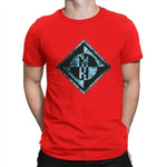 Machine Head Red T Shirts for Men in Cotton Fabric, summer t-shirt for men