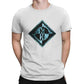 Machine Head White T Shirts for Men in Cotton Fabric, summer t-shirt for men