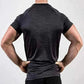 Men Muscle Shirts Black Bodybuilding Quick Dry Short Sleeve Back View, summer t-shirt for men.
