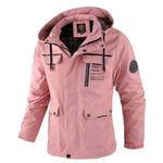  New Winter Men Outwear Warm Pink Removable Jacket 