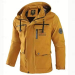  New Winter Men Outwear Warm Yellow Removable Jacket
