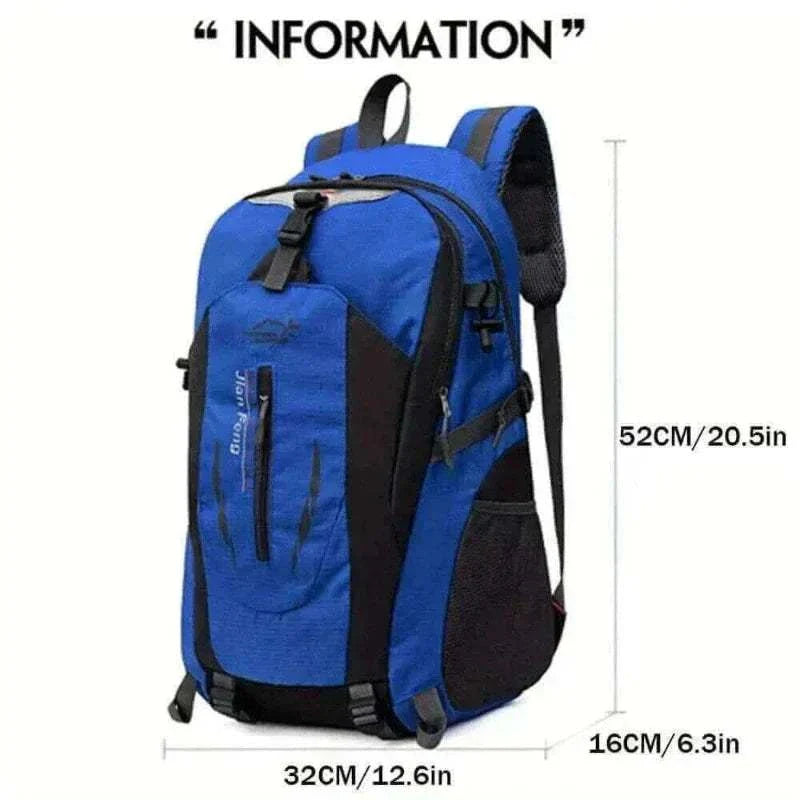 Outdoor Blue Backpack Men's Large Capacity Travel 15kg , best travel backpack