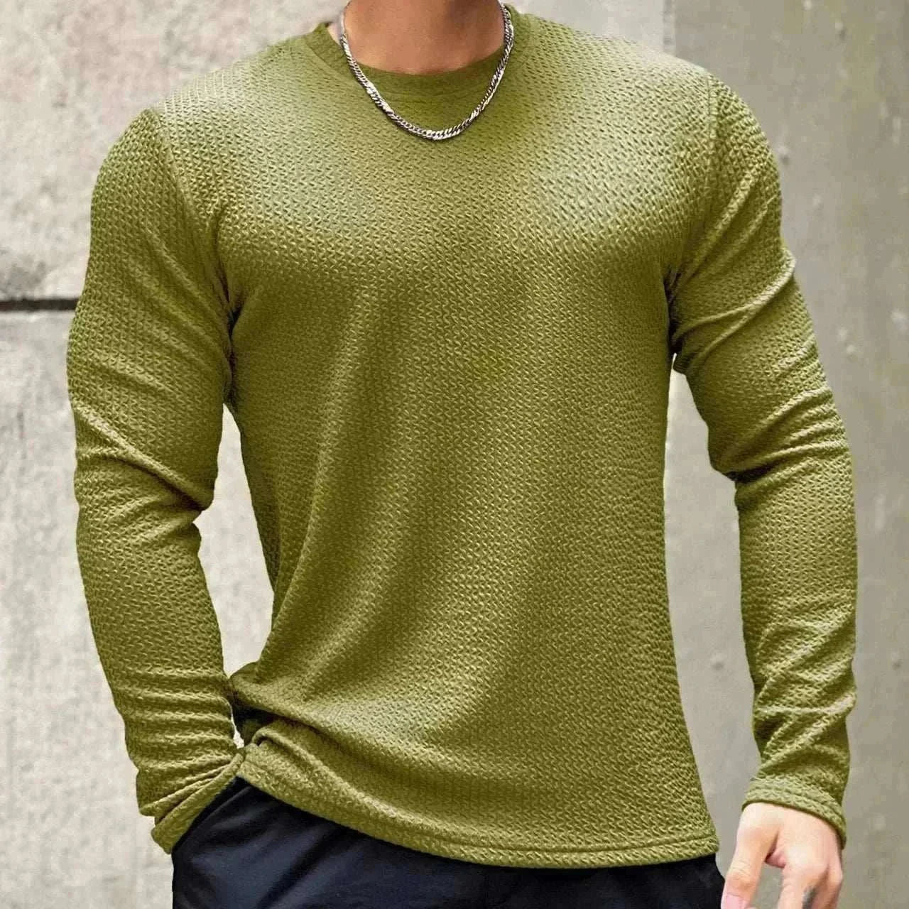 2025 Matcha Color European and American Sweaters for Men