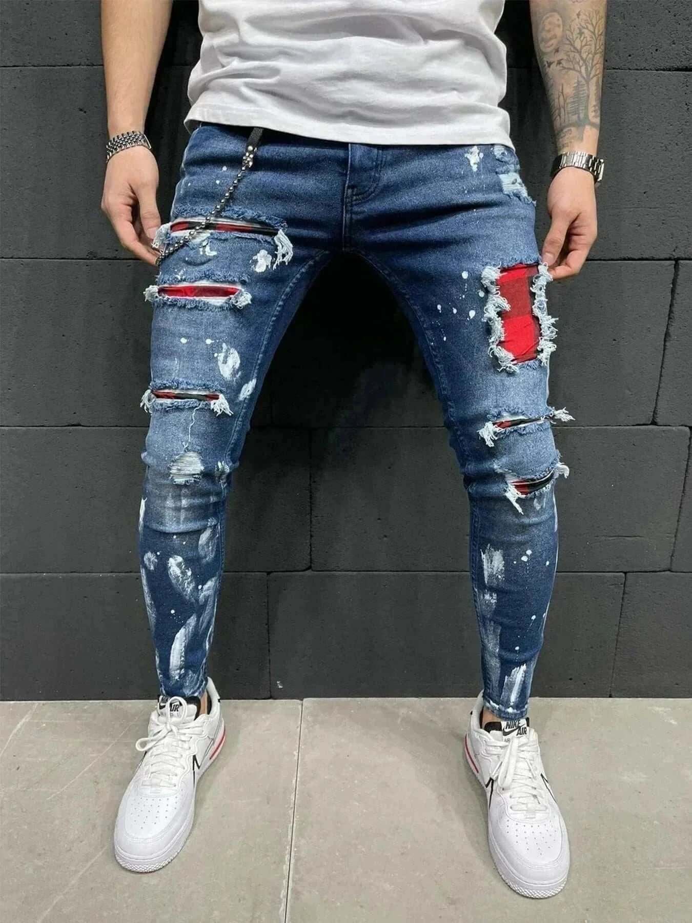  Men's Fashion Style Store j007-blue / XL / CHINA Men Jeans