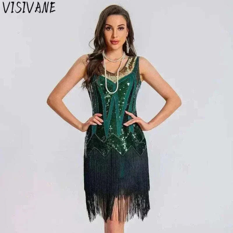 Summer Dress for Women Dark Green Clothing Fashion,