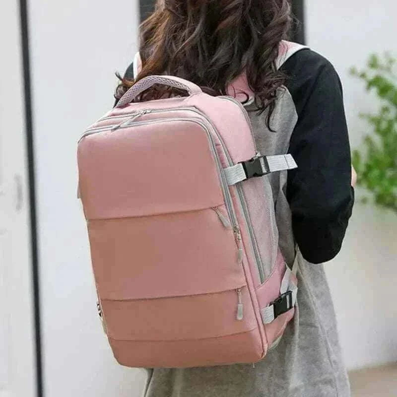 Travel Backpack Women Pink Large Capacity Waterproof Anti-Theft Casual, travel bags for women