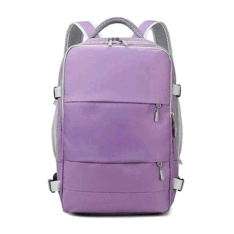 Travel Backpack Women Purple Large Capacity Waterproof Anti-Theft Casual.