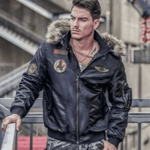 Buy Winter Jackets- Dapper Bomber Jacket with Faux Fur