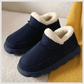 Mens Warm Slippers-Kidmi Men Plush Fur Slippers Winter Warm
