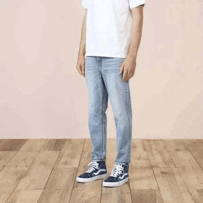 denim jeans for men-  Black Distressed Jeans Slim Fit