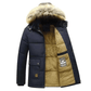 mens winter jackets uk- Maxbarley New Men Winter Autumn Hooded Fur Collar Coat