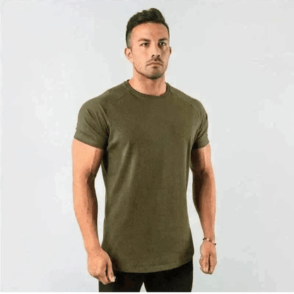 summer t-shirt for men- Muscleguys New Fashion Plain Tops