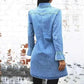 Women Denim Dress Long Sleeve Single.