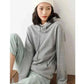 Women Wearing Hoodies 100% Cotton Spring Autumn Loose Long Sleeve.