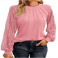 Women's Round Neck Lantern Long Casual Top