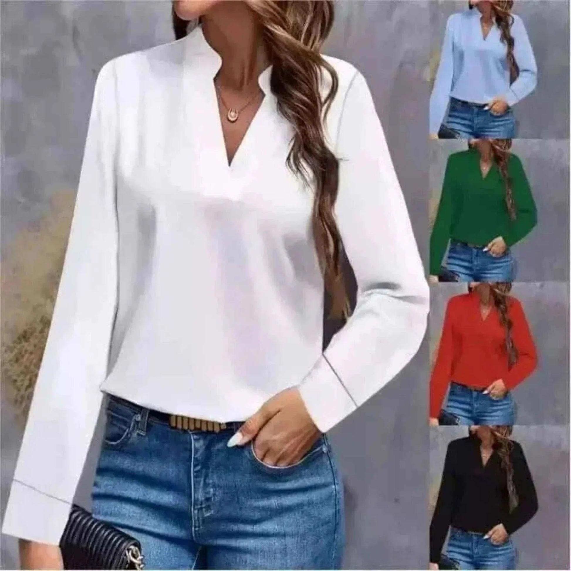 Women Wearing Youth Top Mujer Elegant White Chiffon Blouse Spring Autumn Casual Long Sleeve