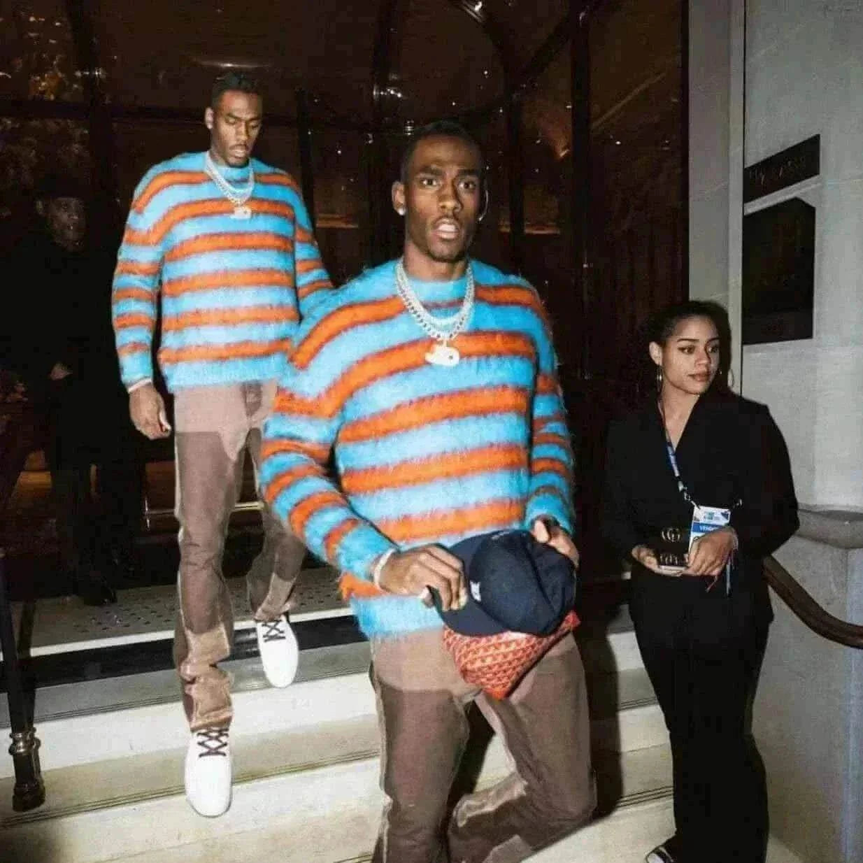 Hangjia Autumn Winter Round Neck Sweater