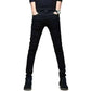 denim jeans for men-Black Ripped Jeans Casual Outfit.