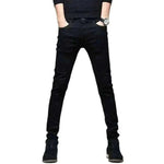 denim jeans for men-Black Ripped Jeans Casual Outfit.
