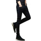 denim jeans for men-Black Ripped Jeans Casual Outfit.