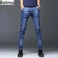 denim jeans for men-Black Ripped Jeans Casual Outfit.