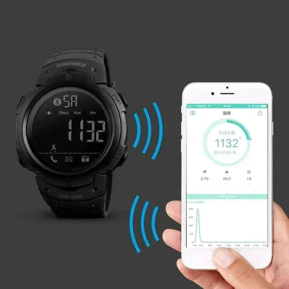 BLUETOOTH SMART WATCH WITH REMOTE CAMERA.