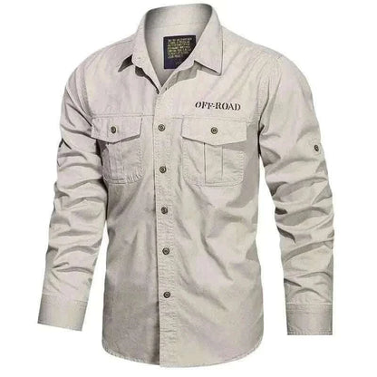 Mens Shirts - CARGO LONG SLEEVE SHIRT.