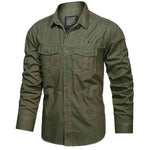Mens Shirts - CARGO LONG SLEEVE SHIRT.