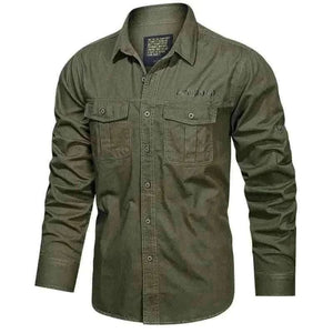 Mens Shirts - CARGO LONG SLEEVE SHIRT.