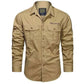 Mens Shirts -CARGO LONG SLEEVE SHIRT.