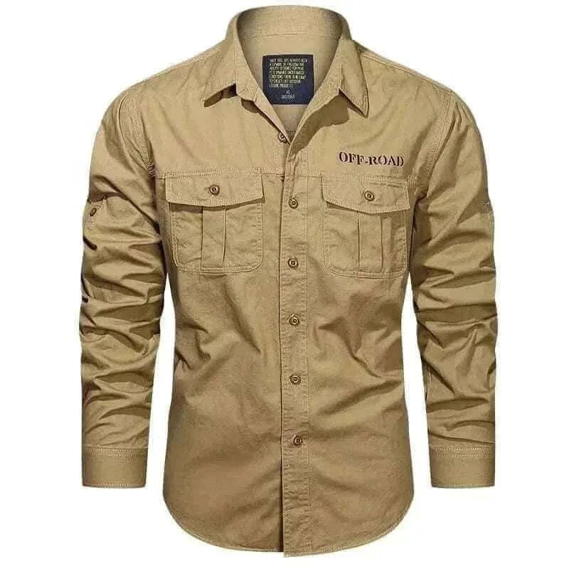 Mens Shirts -CARGO LONG SLEEVE SHIRT.