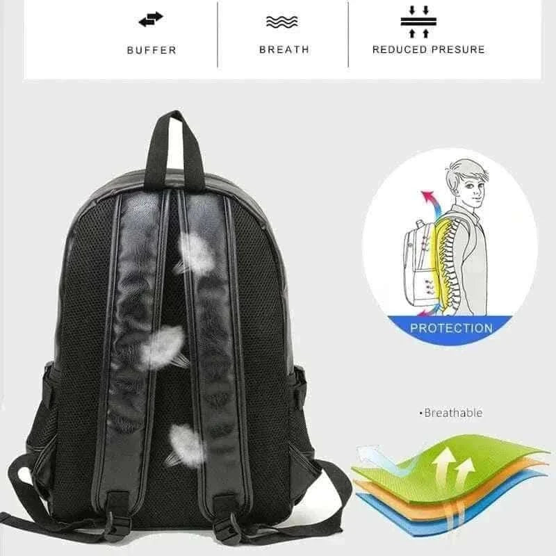 best travel backpack -CASUAL LEATHER BACKPACK.