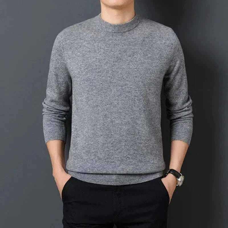 Casual Men's Sweater Warm and Comfortable Long Sleeve Pullover Sweater Men Clothing.