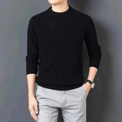 Casual Men's Sweater Warm and Comfortable Long Sleeve Pullover Sweater Men Clothing.