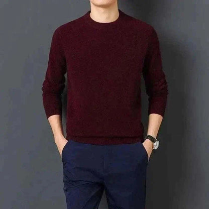 Casual Men's Sweater Warm and Comfortable Long Sleeve Pullover Sweater Men Clothing.
