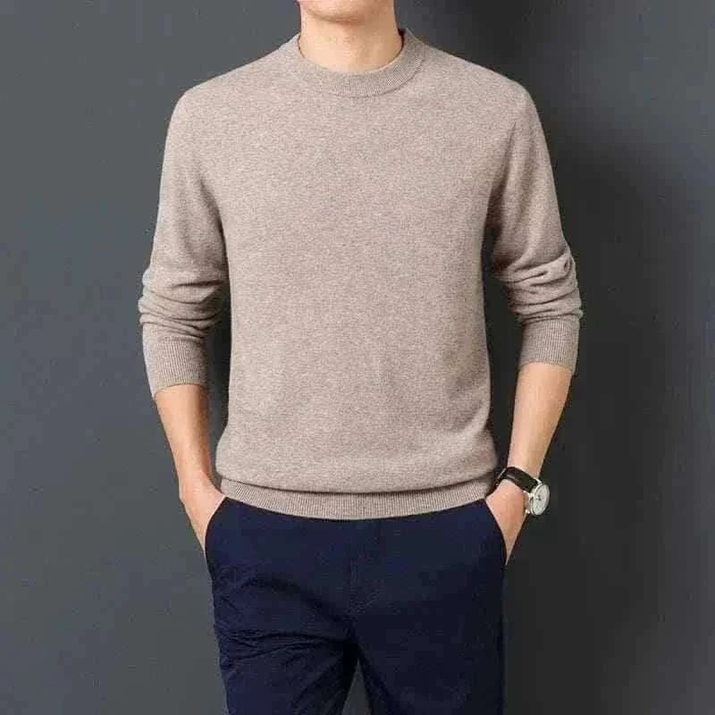 Casual Men's Sweater Warm and Comfortable Long Sleeve Pullover Sweater Men Clothing.
