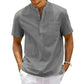 Cotton Linen Shirt Men.