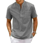 Cotton Linen Shirt Men.