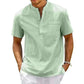 Cotton Linen Shirt Men.