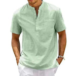 Cotton Linen Shirt Men.