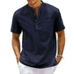  Cotton Linen Shirt Men.