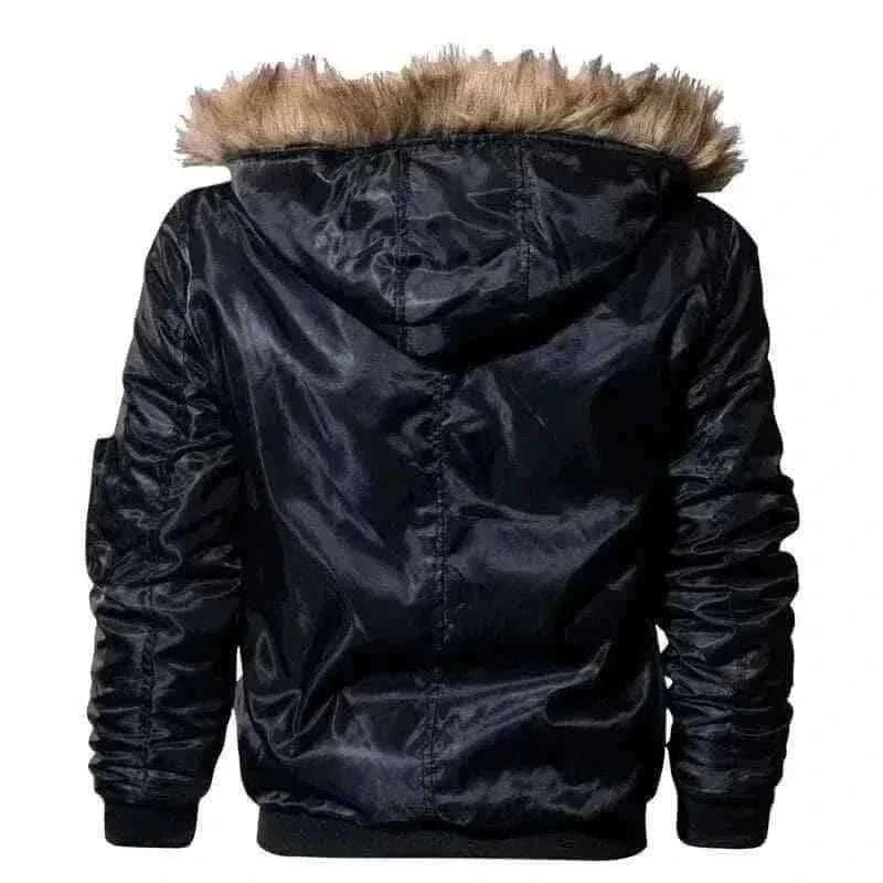 Buy Winter Jackets- Dapper Bomber Jacket with Faux Fur.