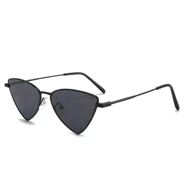 Fashion Hot Metal Sunglasses Triangle Hip Hop Cyberpunk Stylish Irregular Small Frame Sun glasses Women Travel Cool Eyewear.